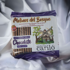 Galletas de arroz Chocolate sin tacc x 150 grs CARILO (x 6 unidades) - comprar online