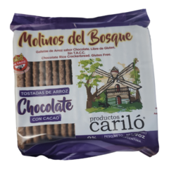 Galletas de arroz Chocolate sin tacc x 150 grs CARILO (x 6 unidades)