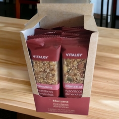 Barra de Cereal Manzana Arandanos Almendras sin tacc x 30 grs VITALGY (x 10 unidades) - comprar online