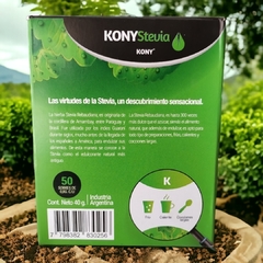 Stevia en Polvo caja x 50 sobrecitos de 0,8 grs KONY (x 5 unidades) en internet