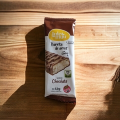 Barra de Arroz Bañada con Chocolate Negro x 12 grs LULEMUU (x 20 unidades)