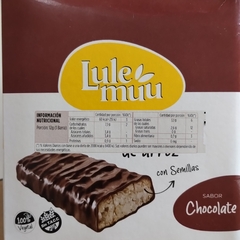 Barra de Arroz Bañada con Chocolate Negro x 12 grs LULEMUU (x 20 unidades) - comprar online