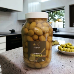 Aceitunas Con carozo Verdes ¨N°0¨ El Portezuelo x 1 kg (X 4 UNIDADES)