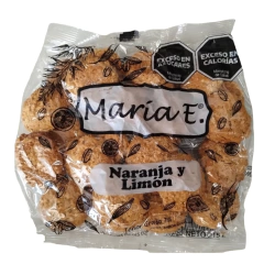 Galletitas Dulces de Avena, Naranja y Limon sin azucar x 215 grs MARIA E (x 5 unidades)