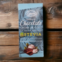 Barra Tableta de Chocolate con Leche de Coco sin Azúcar con Stevia x 63 grs COPANI (x 6 unidades)