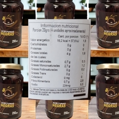 Aceitunas con Carozo Negras ¨N°00¨ x 250 grs EL PORTEZUELO (6 unidades) en internet