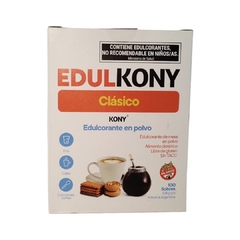 Edulcorante Clasico en Polvo caja x 100 sobrecitos de 0,8 grs EDULKONY X 5 UNIDADES - Tienda Oeste Alimentos Naturales