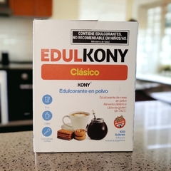Edulcorante Clasico en Polvo caja x 100 sobrecitos de 0,8 grs EDULKONY X 5 UNIDADES
