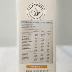 Leche de Almendras Sabor Vainilla x 1 litro TRATENFU (x 2 unidades) - comprar online