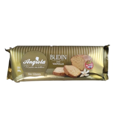 Budin sabor Vainilla x 200 grs ANGIOLA (x 6 unidades) - Tienda Oeste Alimentos Naturales
