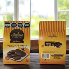 Galletitas Bañadas con Chocolate Sabor Naranja x 130 grs ANGIOLA (x 6 unidades) - comprar online