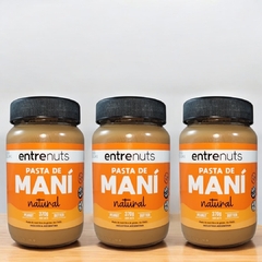 Pasta de Maní Natural Clasica x 380 grs ENTRE NUTS (x 6 unidades) - comprar online