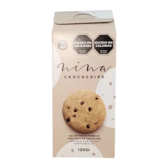 Galletitas de Vainilla con Chips de Chocolate sin tacc x 120 grs NINA (x 8 unidades) - Tienda Oeste Alimentos Naturales