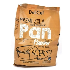 Premezcla Pan Casero sin tacc x 500 grs DELICEL (x 6 unidades) - comprar online