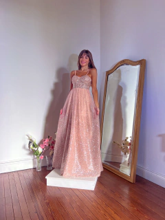 Vestido Venecia rosé gold - comprar online
