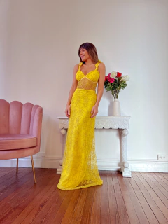 Vestido Ámsterdam amarillo - Coronadas De Gloria