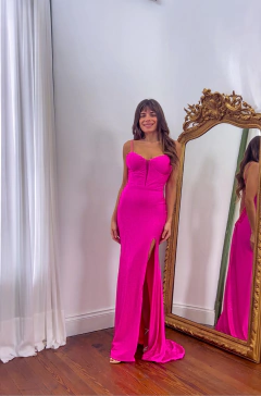 Vestido Mallorca Fucsia con strass en internet