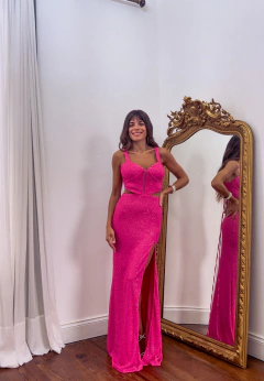 Vestido Alfonsina fucsia - comprar online