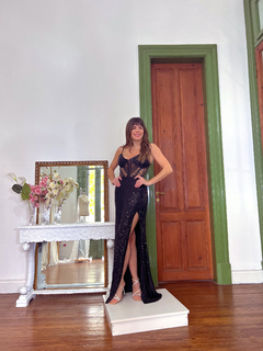 Vestido Malabia negro - comprar online