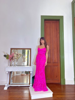 Vestido Menorca fucsia - tienda online