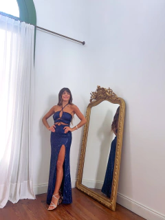 Vestido Tulum azul marino