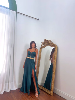 Vestido Cerdeña verde ingles