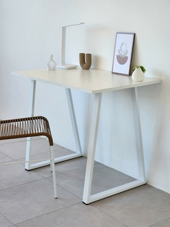Escritorio Madera Y Hierro Moderno Grande Minimal - comprar online