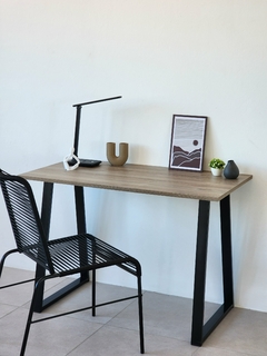 Escritorio Madera Y Hierro Moderno Grande Minimal en internet