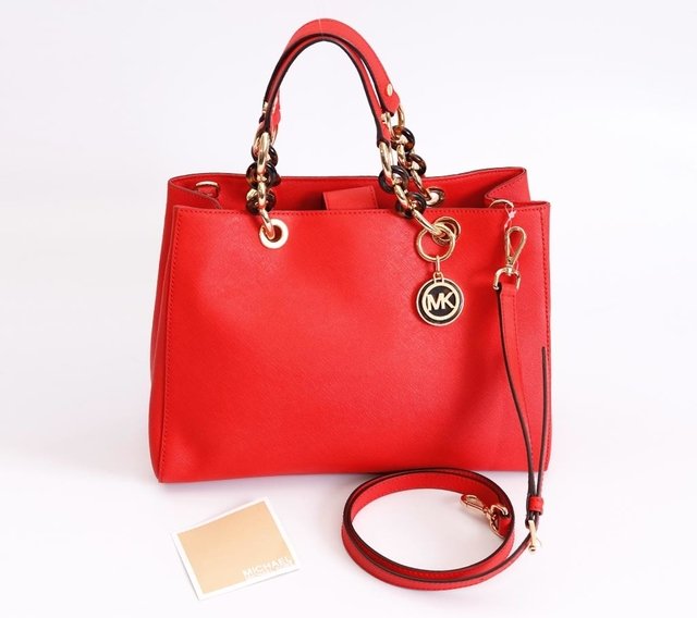 Bolsa Michael Kors Shopping Tote Jet Set Coral na internet
