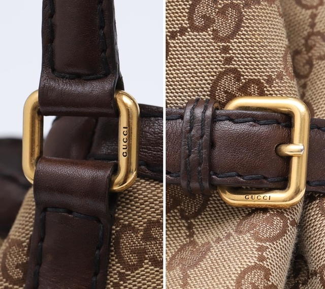 Bolsa Gucci GG Canvas Horsebit Jockey Medium