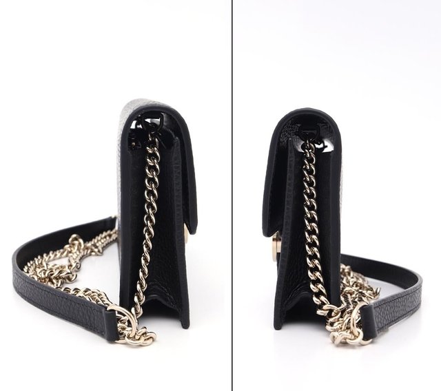 Bolsa Gucci Interlocking G Wallet On Chain Preta