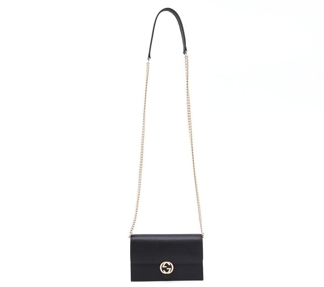 Bolsa Gucci Interlocking G Wallet On Chain Preta na internet