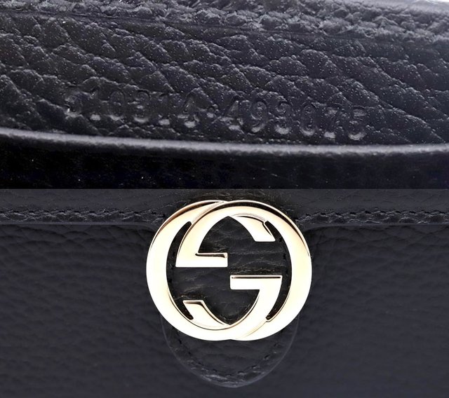 Bolsa Gucci Interlocking G Wallet On Chain Preta - Paris Brechó - Artigos de Luxo Seminovos