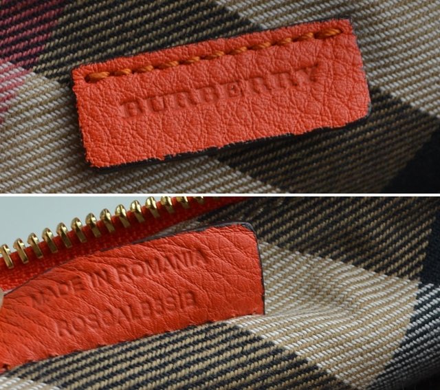 Bolsa Burberry em Couro Laranja Crossbody Pequena - comprar online
