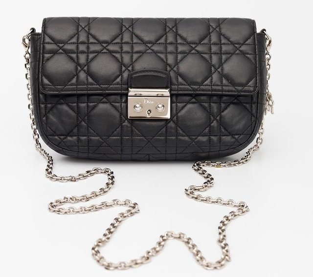 Bolsa Christian Dior Miss Dior Promenade Preta - Paris Brechó - Artigos de Luxo Seminovos