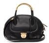 Bolsa Salvatore Ferragamo Fiamma Medium Satchel Preta