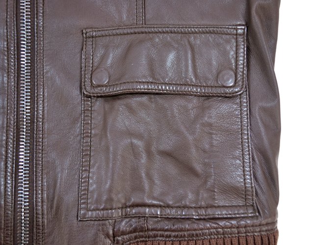 Jaqueta Burberry Couro Lambskin 38 BRA - loja online