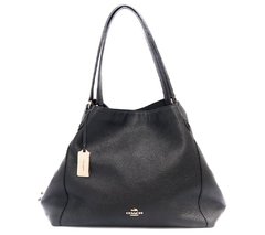 Bolsa Coach Sholder Black Leather