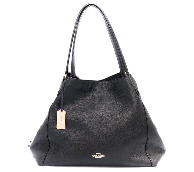 Bolsa Coach Sholder Black Leather