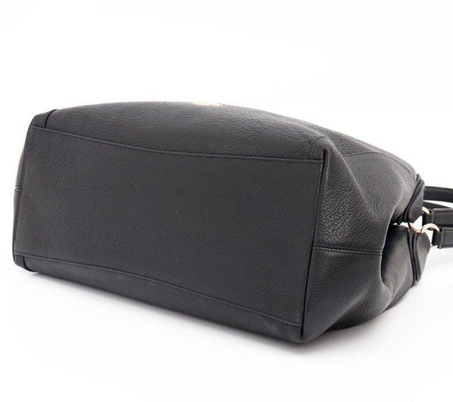 Bolsa Coach Sholder Black Leather - Paris Brechó - Artigos de Luxo Seminovos