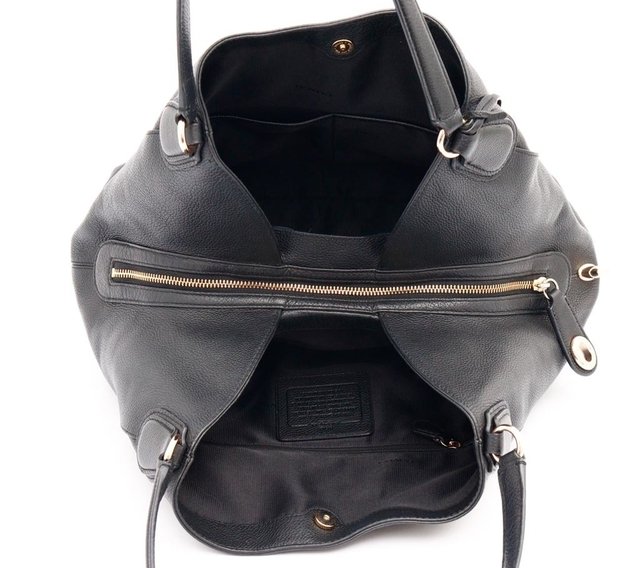 Imagem do Bolsa Coach Sholder Black Leather