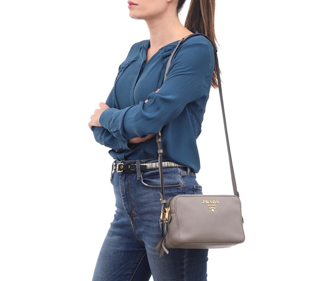 Bolsa Prada Vitelo Daino Argilla 1BH082 - comprar online
