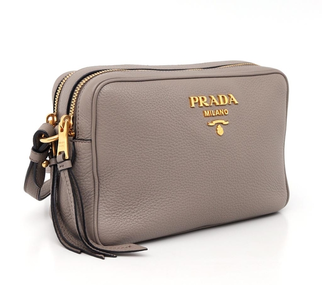 Bolsa Prada Vitelo Daino Argilla 1BH082 - Paris Brechó - Artigos de Luxo Seminovos