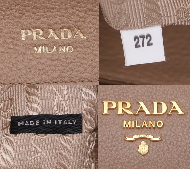 Bolsa Prada Vitelo Daino Cammeo 1BA111 - Paris Brechó - Artigos de Luxo Seminovos