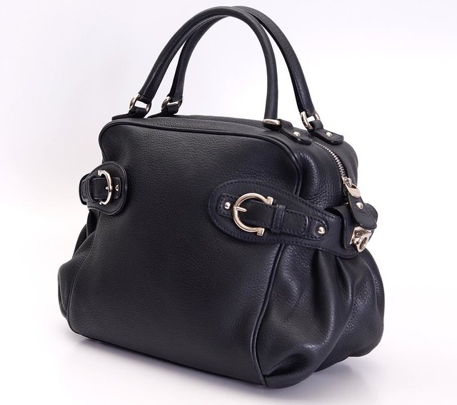 Imagem do Bolsa Salvatore Ferragamo Blueberry Pebbled Calfskin