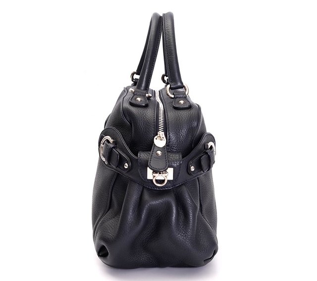 Bolsa Salvatore Ferragamo Blueberry Pebbled Calfskin - loja online