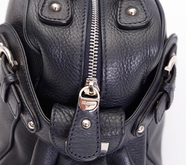 Bolsa Salvatore Ferragamo Blueberry Pebbled Calfskin