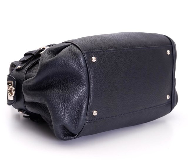 Bolsa Salvatore Ferragamo Blueberry Pebbled Calfskin na internet