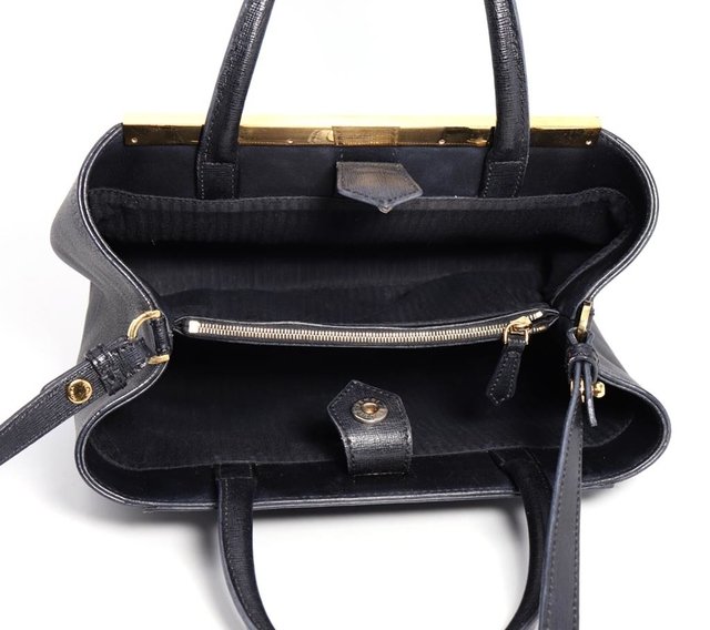 Bolsa Fendi 2jours Couro Saffiano Petite Sac - Paris Brechó - Artigos de Luxo Seminovos