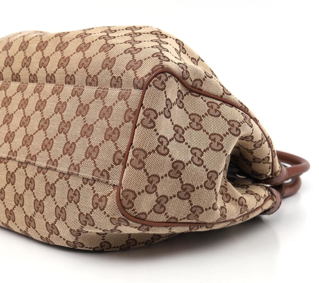 Bolsa Gucci Sukey Marrom/Bege na internet